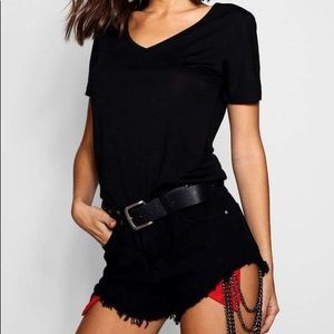 ⚡️BUNDLE ⚡️3 Boohoo Ruby Basic Supersoft Vneck Tee